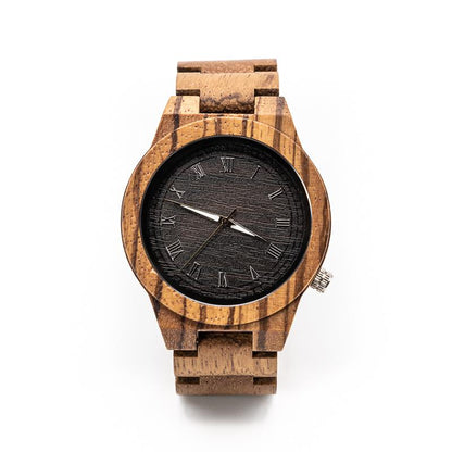 Montre en Bois Homme à Quartz - Roma Zebra