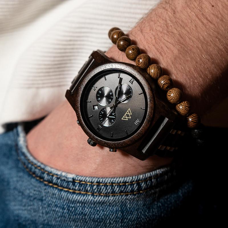 Montre Bois pour Homme - Sport Dark