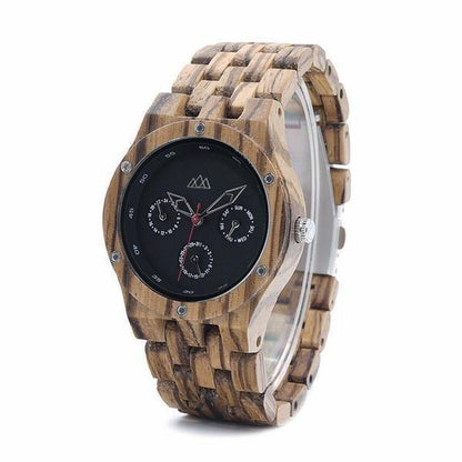 Montre en Bois Homme Classique - Sport Zebra