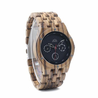 Montre en Bois Homme Classique - Sport Zebra