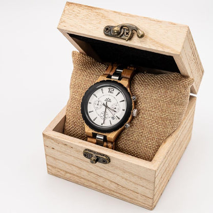 Montre Homme Bois et Acier - Ultima Dark