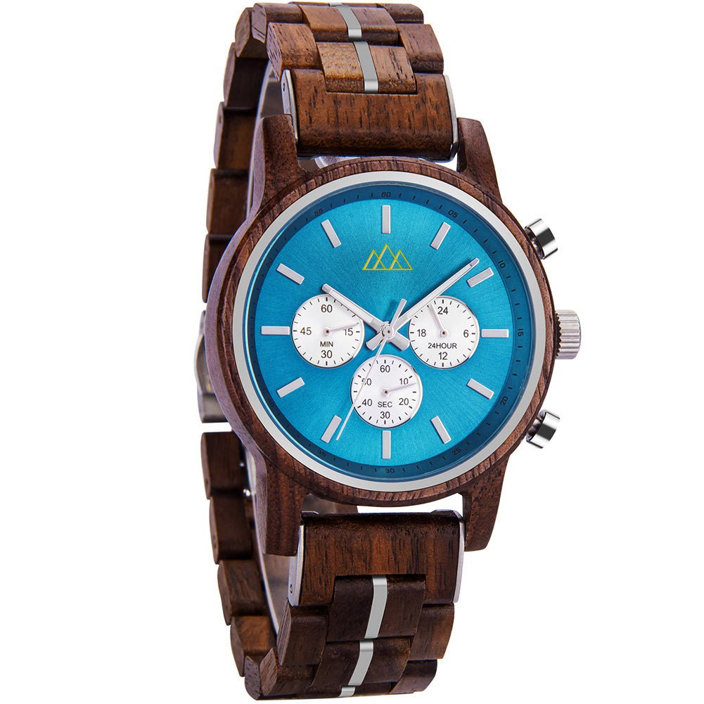 Montre en Bois Compass - Brooklyn Sky