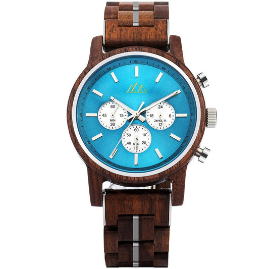 Montre en Bois Compass - Brooklyn Sky