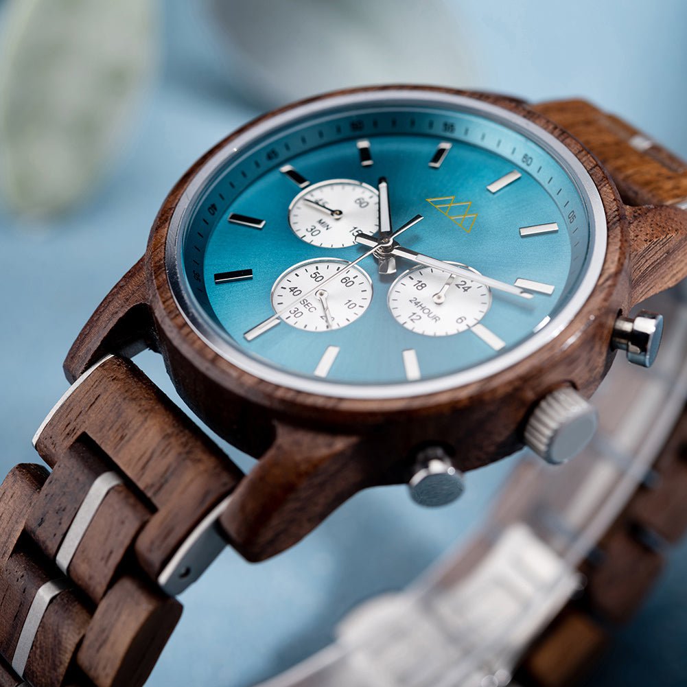 Montre en Bois Compass - Brooklyn Sky