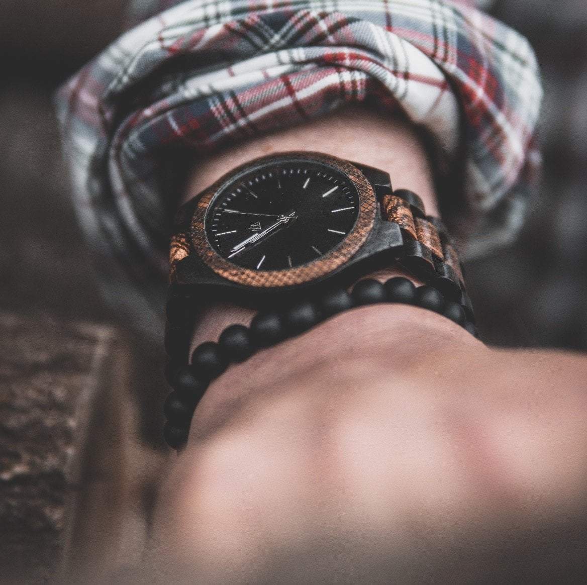 Montre en Bois Homme Wild Dark