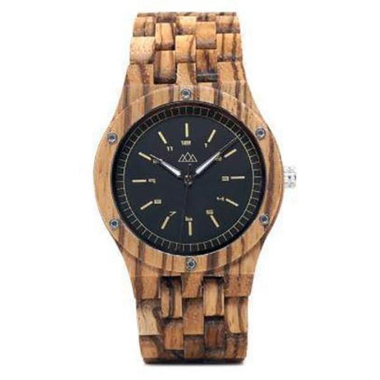 Montre en Bois Homme Suisse - Zebra Daily