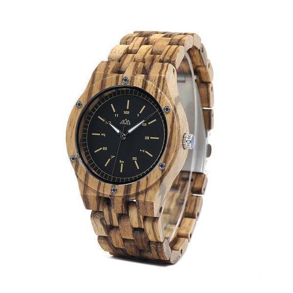 Montre en Bois Homme Suisse - Zebra Daily