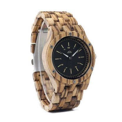 Montre en Bois Homme Suisse - Zebra Daily