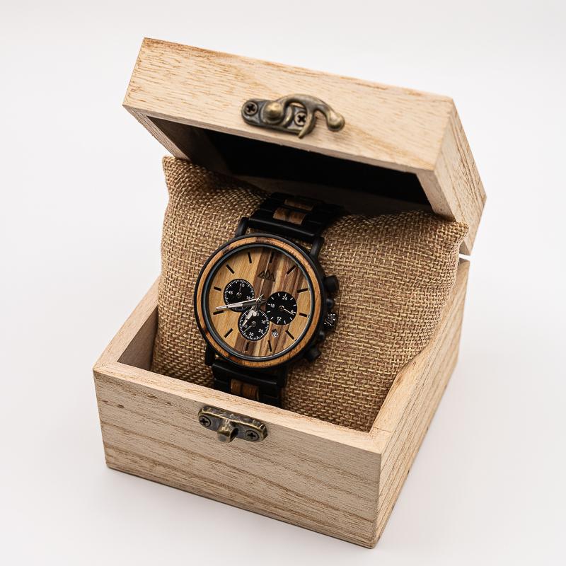 Montre en Bois Homme - Zebra Marshal