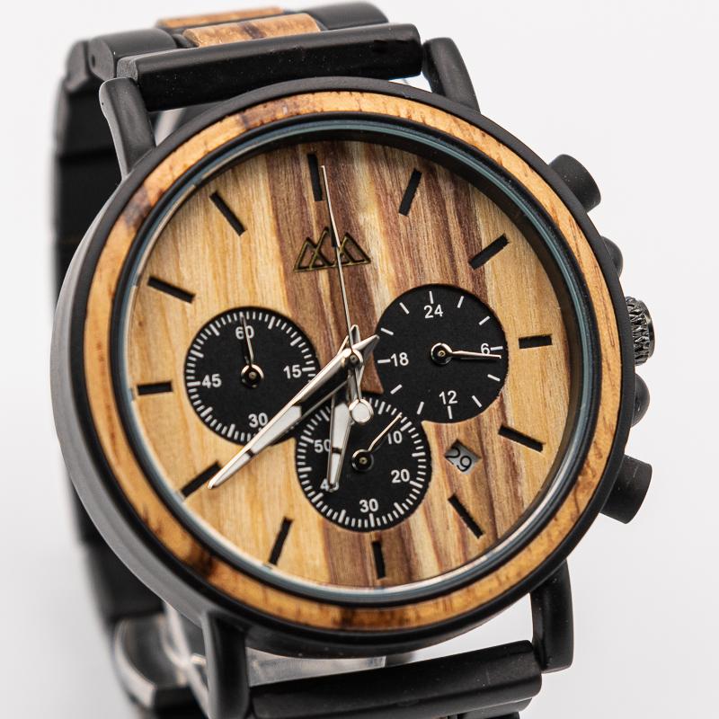 Montre en Bois Homme - Zebra Marshal