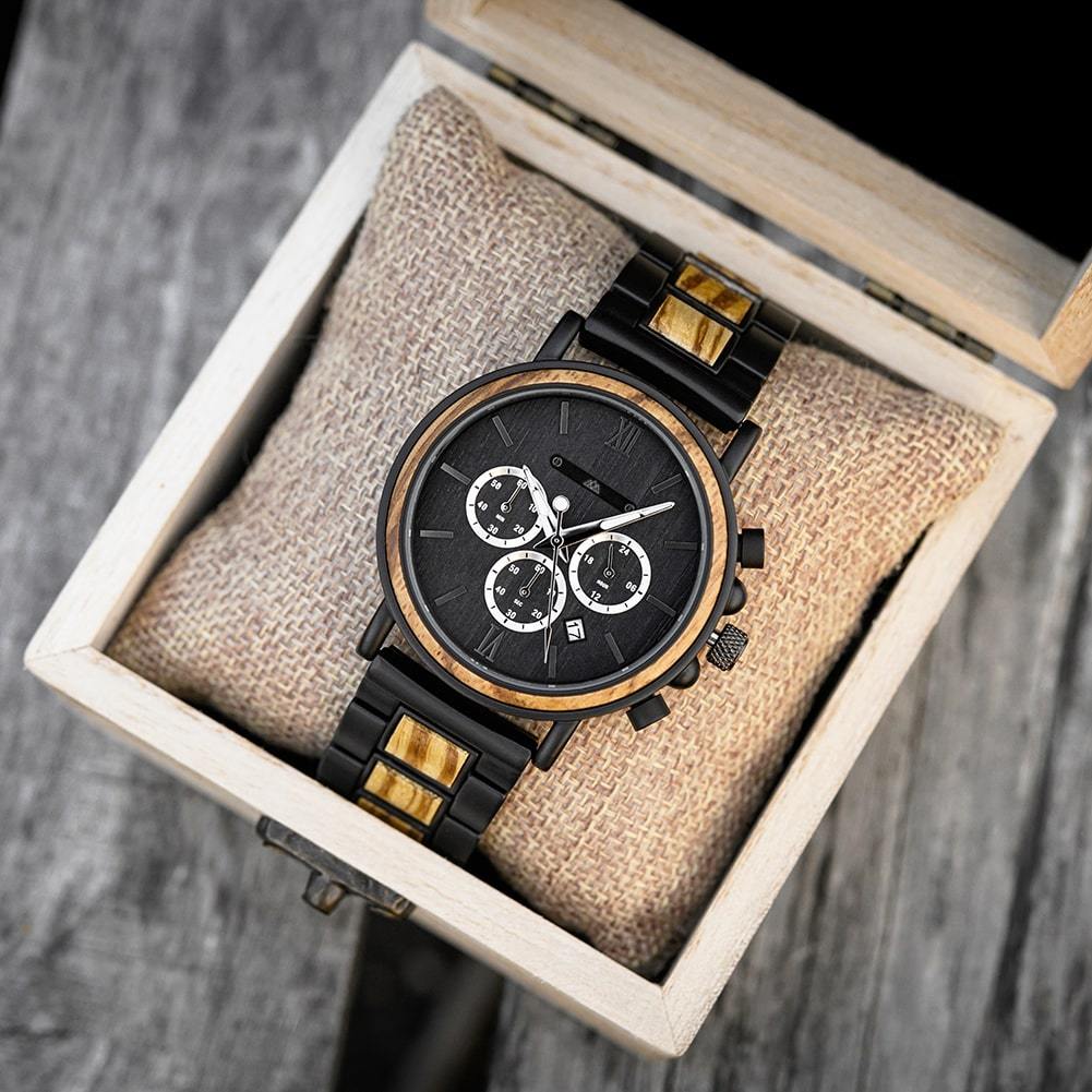 Montre en bois Homme - Zebra Marshal Classy