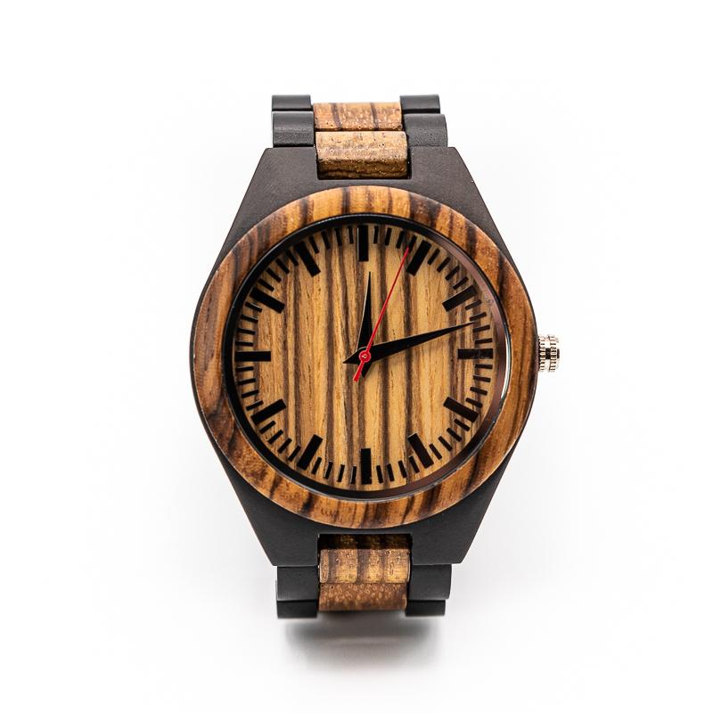 Montre en Bois Homme Originale - Zebra Pur