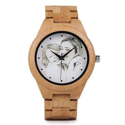 Montre en Bois Personnalisable photo