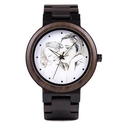 Montre en Bois Personnalisable photo