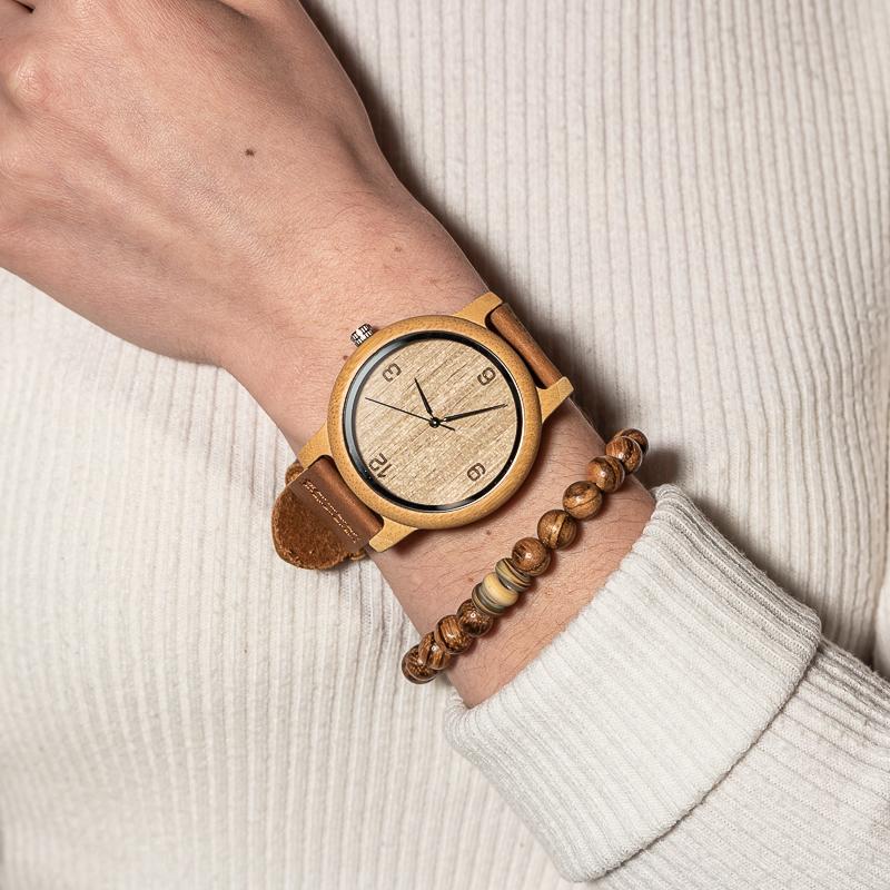 Montre en Bois Naturel - Pur Basic