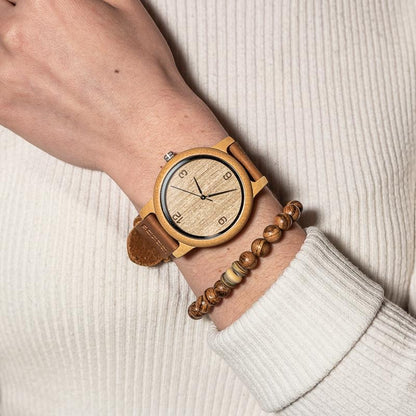 Montre en Bois Naturel - Pur Basic