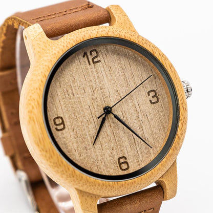 Montre en Bois Naturel - Pur Basic
