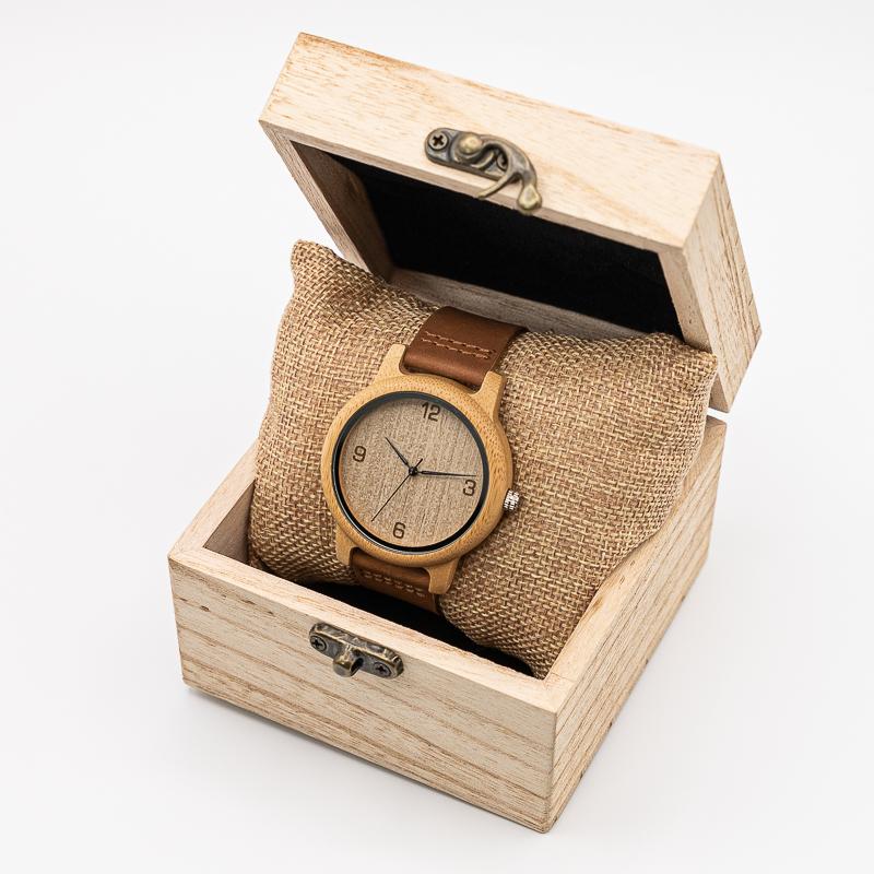 Montre en Bois Naturel - Pur Basic