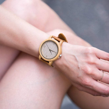 Montre en Bois Naturel - Pur Basic