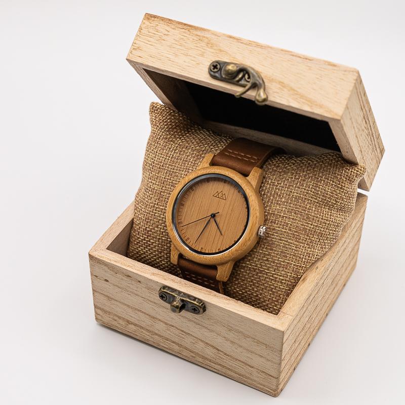 Montre en Bois Femme Cuir - Pur Line