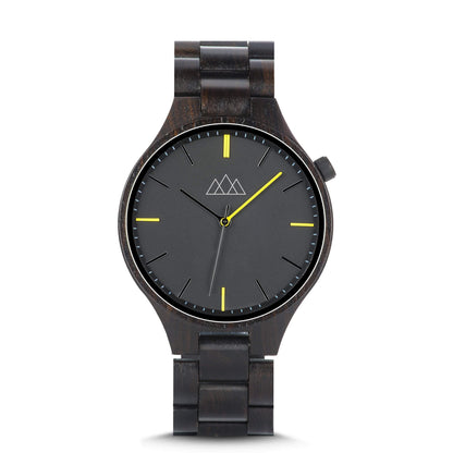 Montre en Bois Homme Noir - Relogio Black