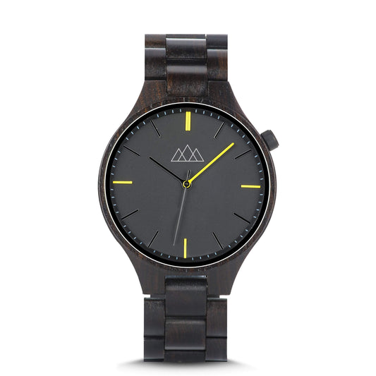 Montre en Bois Homme Noir - Relogio Black