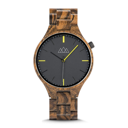 Montre Bois Or - Relogio Wood
