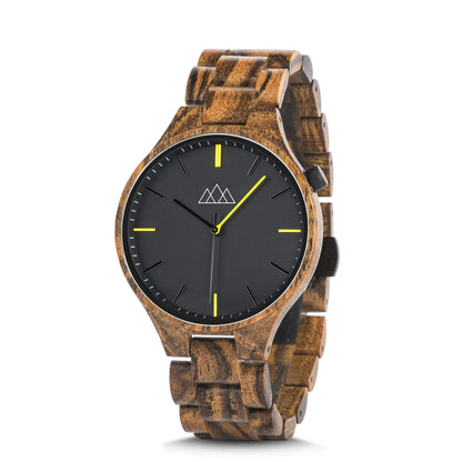 Montre Bois Or - Relogio Wood
