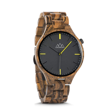 Montre Bois Or - Relogio Wood