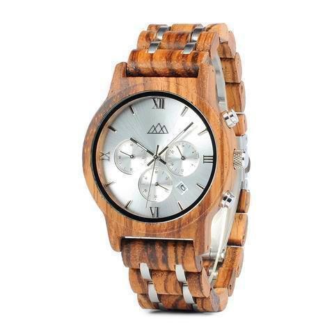 Montre en Bois Suisse - Sport Roma Zebra