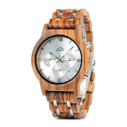 Montre en Bois Suisse - Sport Roma Zebra