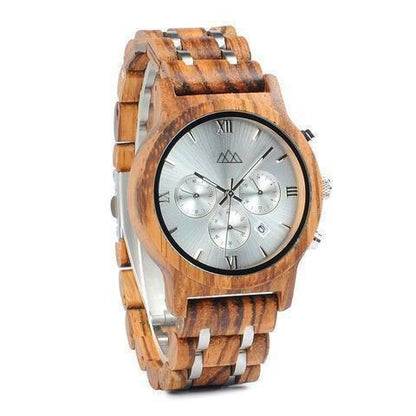 Montre en Bois Suisse - Sport Roma Zebra