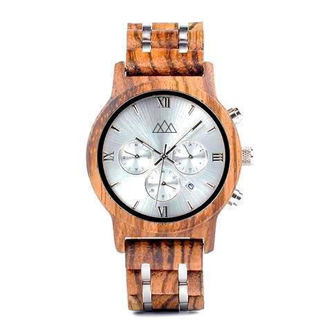 Montre en Bois Suisse - Sport Roma Zebra