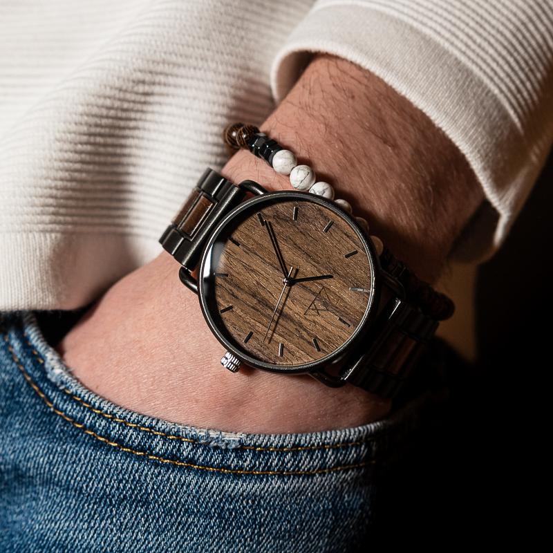 Montre en Bois Paris - Targone Silver