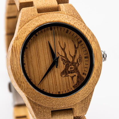 Montre Bois Cadran - Woody Deer