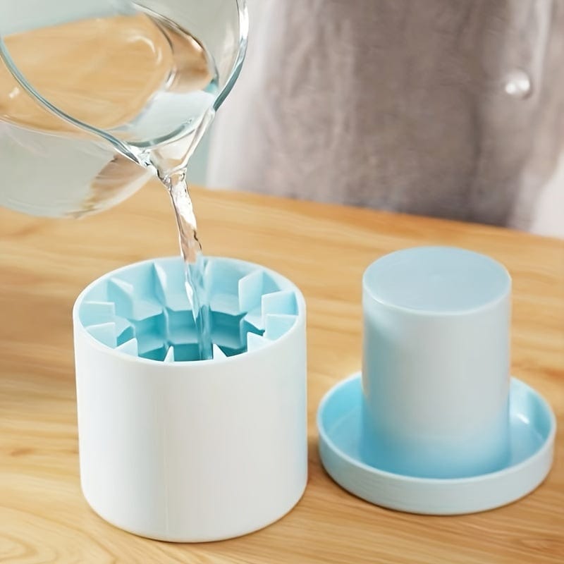 Moule à Glace en Silicone Rétractable: 60 Cubes, Facile d'Utilisation Bleu