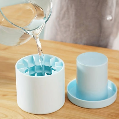 Moule à Glace en Silicone Rétractable: 60 Cubes, Facile d'Utilisation Bleu
