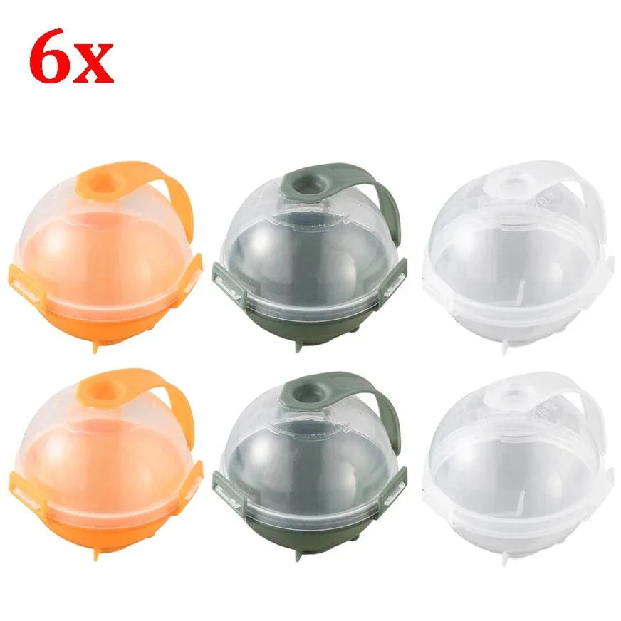 Moule à glace ronde pour boissons froides - Lot de 3 6pcs mixed