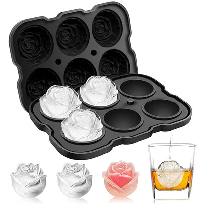 Moule à 6 Glaçons en forme de Rose