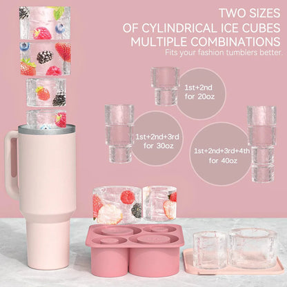 Moule à Glaçons Cylindriques pour la Mega-Gourde Isotherme