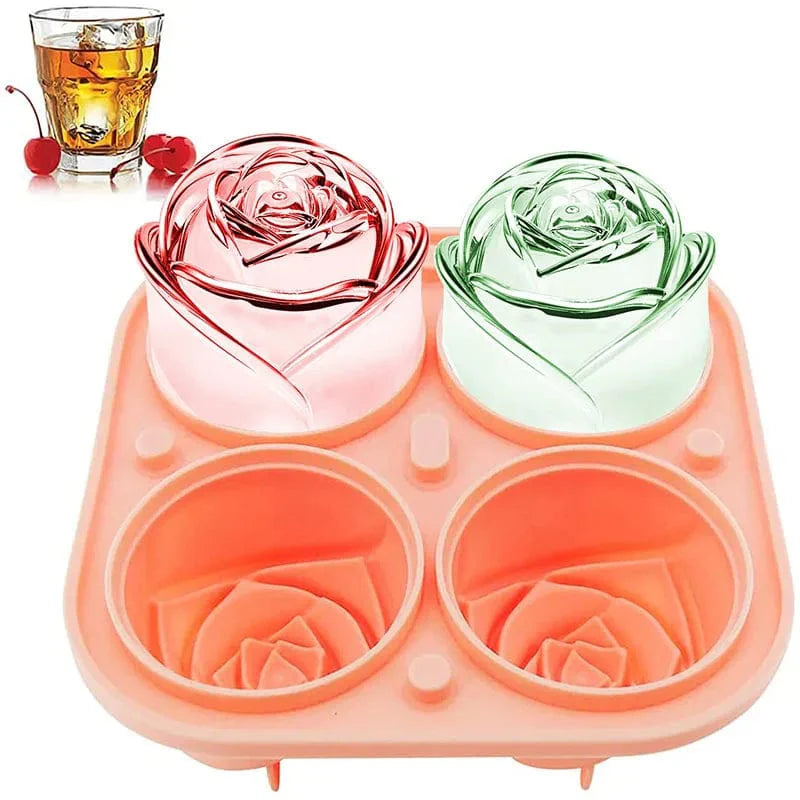 Moule à glaçons en forme de Rose