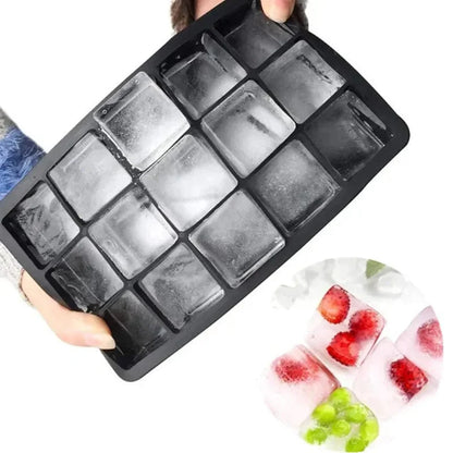 Bac à glaçons noir en silicone 15 Compartiments