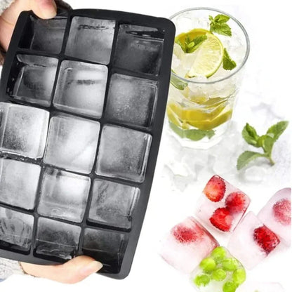 Bac à glaçons noir en silicone 15 Compartiments