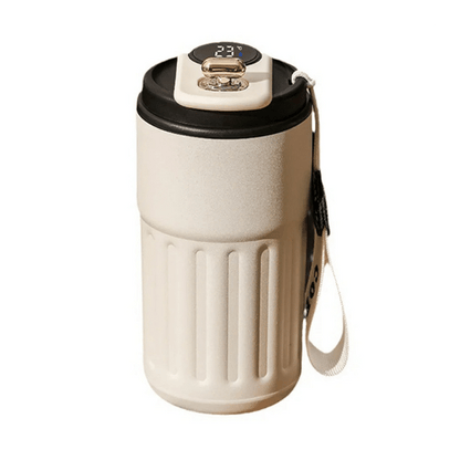 mug isotherme affichage led couvercle noir