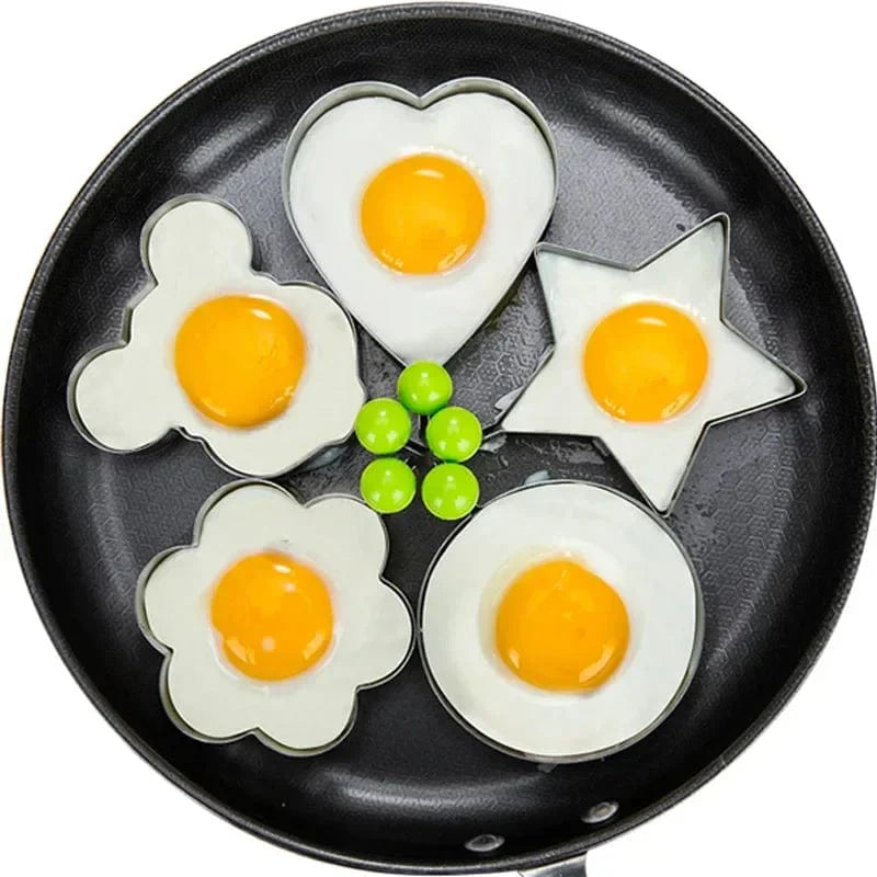 Emporte-Pièce en Forme de Coeur en Acier Inoxydable - Outil de Cuisine pour Pancakes et Omelettes - Accessoire de Cuisine