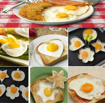 Emporte-Pièce en Forme de Coeur en Acier Inoxydable - Outil de Cuisine pour Pancakes et Omelettes - Accessoire de Cuisine