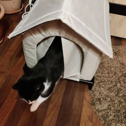 niche exterieur pour chat surélevée