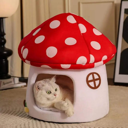 Niche pour chat intérieur Champignon