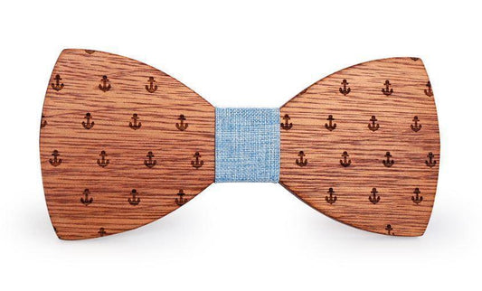 Noeud Papillon Bois - Ancre FRANCIS DRAKE