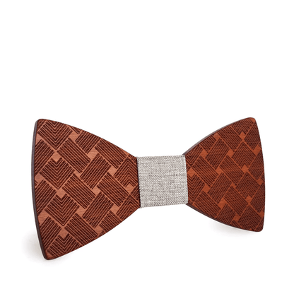 Noeud Papillon Bois - Herringbone